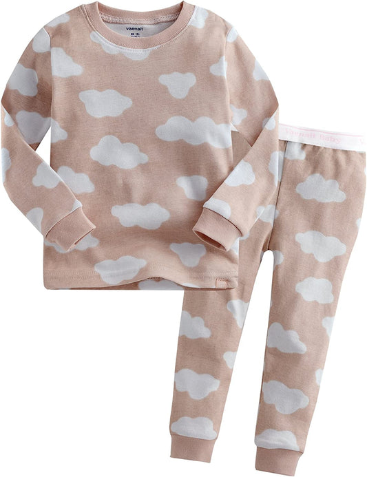 Toddler Kids Junior Girls Boys 100% Cotton Dinosaur Mermaid Pajamas Sleepwear Pjs