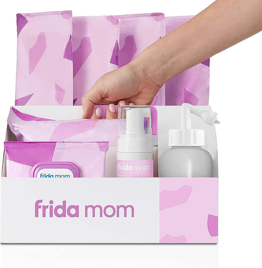 Frida Mom Essentials Kit + Gray Upside down Peri Bottle