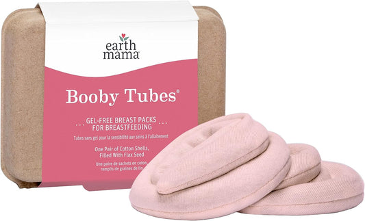Booby Tubes Gel-Free Hot & Cold Compress Nursing Packs for Breastfeeding & Tender Breasts, 4.2-Ounce