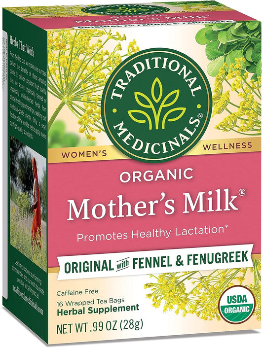 Tea, Organic Mother'S Milk, Promotes Healthy Lactation, Breastfeeding Support, 16 Tea Bags