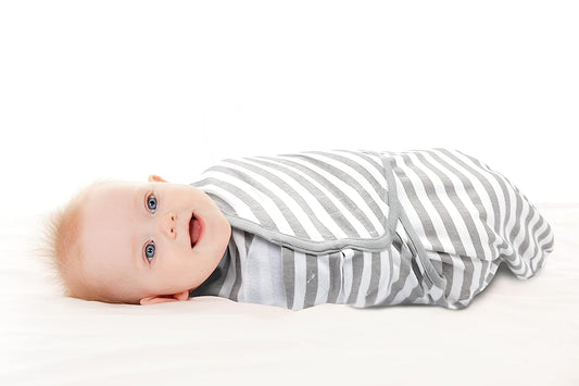 Baby Swaddle Blanket Wrap Large Size, 3-Pack Newborn Swaddle Sack, Baby Swaddles 3-6 Months, Swaddles for Newborns, Baby Sleep Sack, Baby Swaddle Blanket Wrap, White Grey